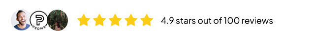 Star Reviews 4.9 stars out of 100 reviews